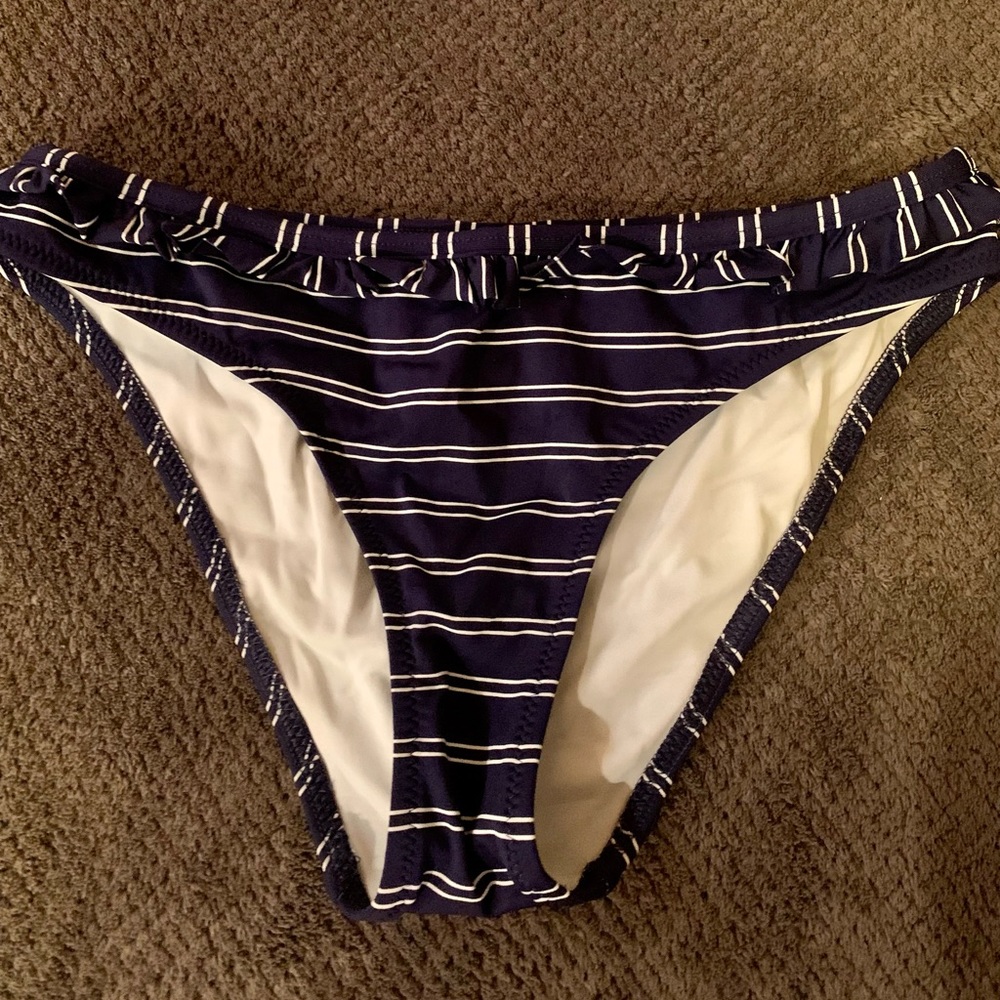 Size Small blue/white bikini bottom